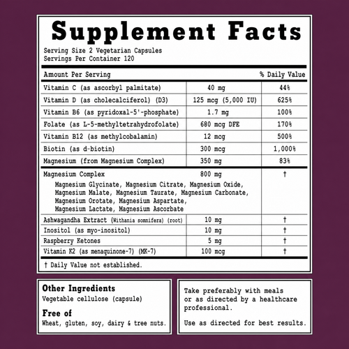 Sporé Magnesium Complex for Women | 20-in-1 Formula